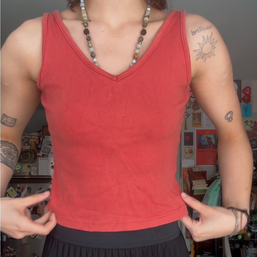 Vintage orange tank top